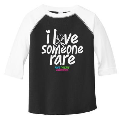 I Love Someone Rare Zabra Ribbon Rare Disease Awareness Gift Toddler Fine Jersey T-Shirt