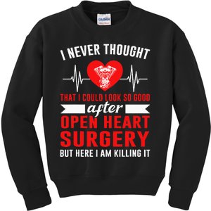 I Look So Good After Open Heart Surgery Bypass Surgery Kids Sweatshirt