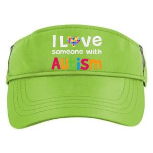 I Love Someone With Autism Awareness Adult Drive Performance Visor