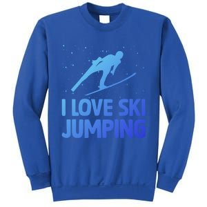 I Love Ski Jumping Winter Sports Ramp Lover SkiJumping Fan Gift Sweatshirt