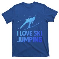 I Love Ski Jumping Winter Sports Ramp Lover SkiJumping Fan Gift T-Shirt