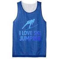 I Love Ski Jumping Winter Sports Ramp Lover SkiJumping Fan Gift Mesh Reversible Basketball Jersey Tank