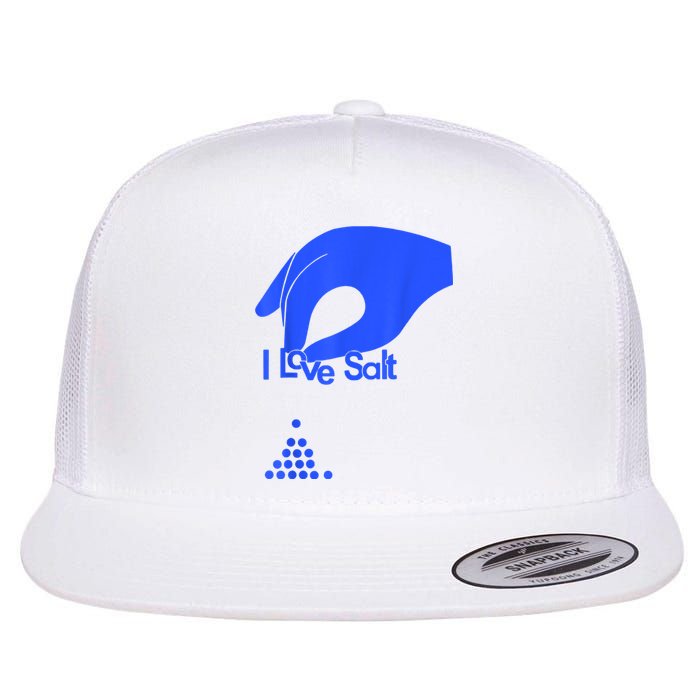 I Love Salt For Man Woman Flat Bill Trucker Hat