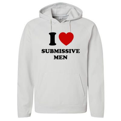 I Love Submissive M.E.N Performance Fleece Hoodie