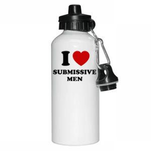 I Love Submissive M.E.N Aluminum Water Bottle