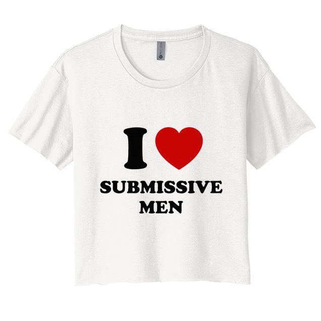 I Love Submissive M.E.N Crop Top
