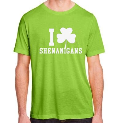 I LOVE Shenanigans Shamrock Saint Patrick's Day Adult ChromaSoft Performance T-Shirt