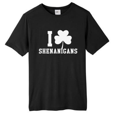 I LOVE Shenanigans Shamrock Saint Patrick's Day Tall Fusion ChromaSoft Performance T-Shirt