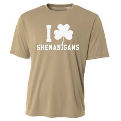 I LOVE Shenanigans Shamrock Saint Patrick's Day Cooling Performance Crew T-Shirt