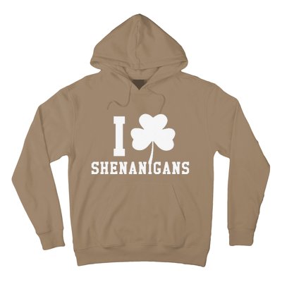 I LOVE Shenanigans Shamrock Saint Patrick's Day Hoodie