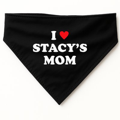 I Love Stacy's Mom Heart Hot Funny Meme USA-Made Doggie Bandana