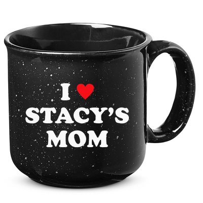 I Love Stacy's Mom Heart Hot Funny Meme 15oz Campfire Ceramic Mug