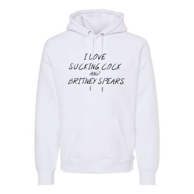 I Love Sucking Cock And Britney Spear Premium Hoodie