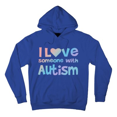 I Love Someone With Autism Awareness Colorful Cute Gift Hoodie