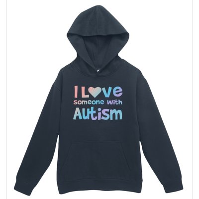 I Love Someone With Autism Awareness Colorful Cute Gift Urban Pullover Hoodie