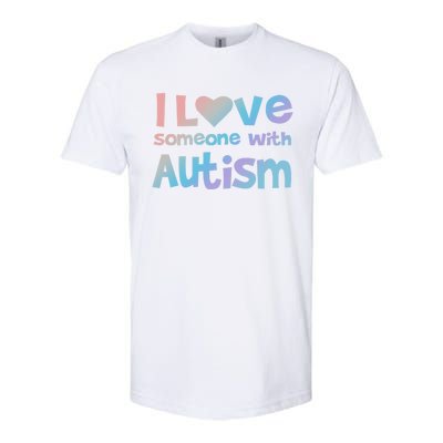 I Love Someone With Autism Awareness Colorful Cute Gift Softstyle® CVC T-Shirt