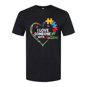 I Love Someone With Autism Heart Puzzle Softstyle CVC T-Shirt