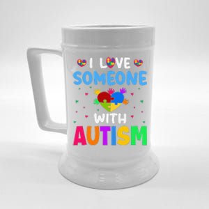 I Love Someone With Autism Gift Beer Stein