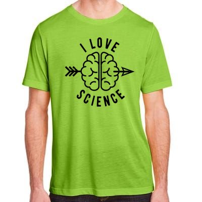 I Love Science Brain Adult ChromaSoft Performance T-Shirt