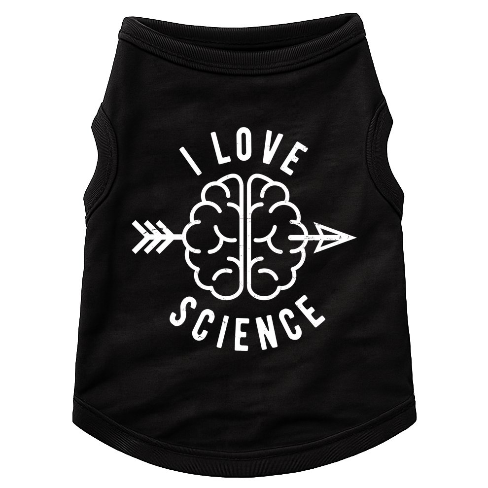 I Love Science Brain Doggie Tank