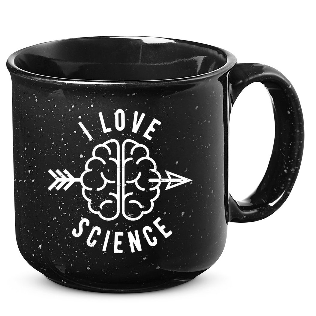 I Love Science Brain 15oz Campfire Ceramic Mug