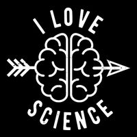 I Love Science Brain Cropped Pullover Crew