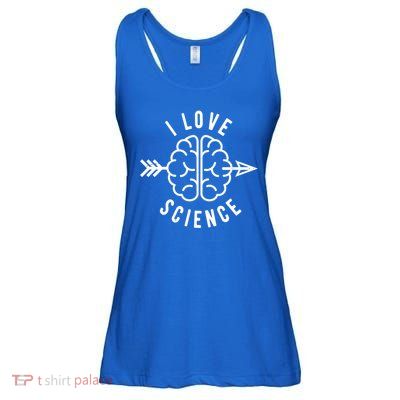 I Love Science Brain Ladies Essential Flowy Tank