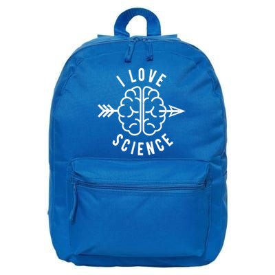 I Love Science Brain 16 in Basic Backpack