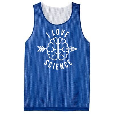 I Love Science Brain Mesh Reversible Basketball Jersey Tank