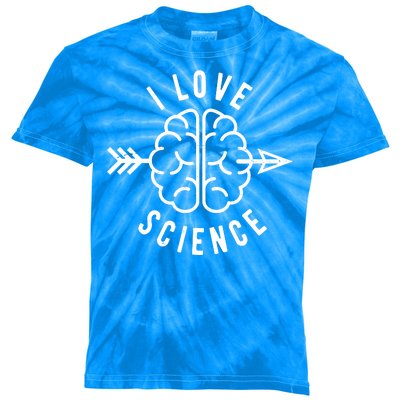 I Love Science Brain Kids Tie-Dye T-Shirt