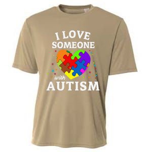 I Love Someone With Autism Cooling Performance Crew T-Shirt