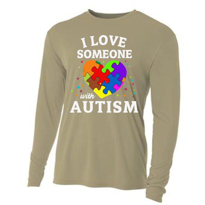 I Love Someone With Autism Cooling Performance Long Sleeve Crew