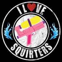 I Love Squirters Funny I Heart Squirters Drawstring Bag