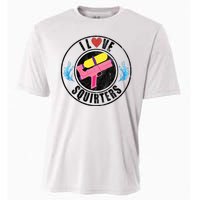 I Love Squirters Funny I Heart Squirters Cooling Performance Crew T-Shirt