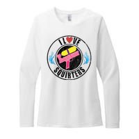 I Love Squirters Funny I Heart Squirters Womens CVC Long Sleeve Shirt