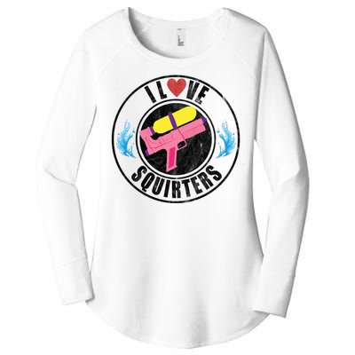 I Love Squirters Funny I Heart Squirters Women's Perfect Tri Tunic Long Sleeve Shirt