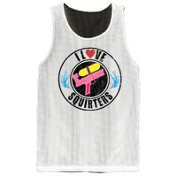 I Love Squirters Funny I Heart Squirters Mesh Reversible Basketball Jersey Tank