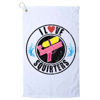 I Love Squirters Funny I Heart Squirters Golf Towel