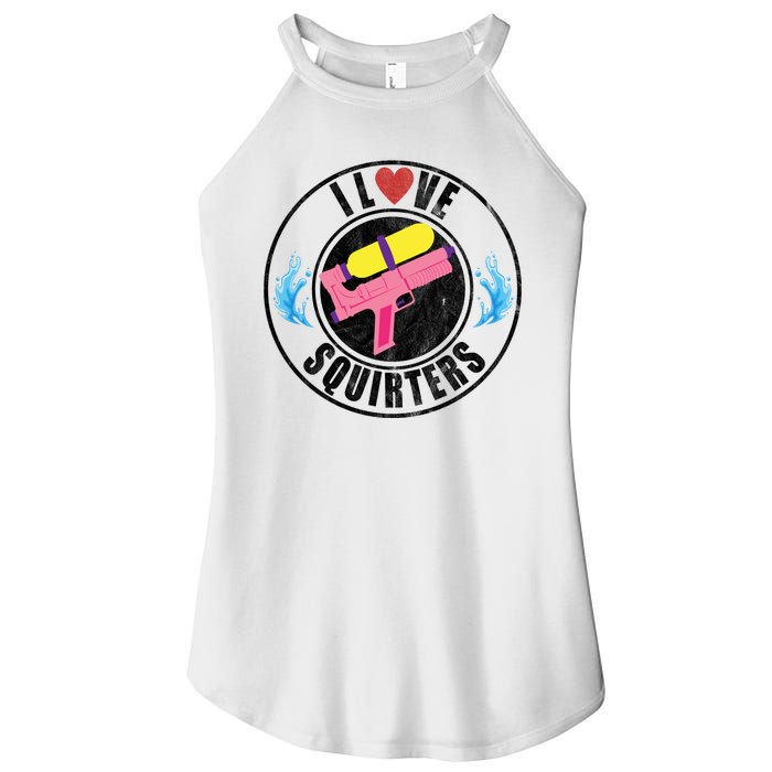 I Love Squirters Funny I Heart Squirters Women's Perfect Tri Rocker Tank