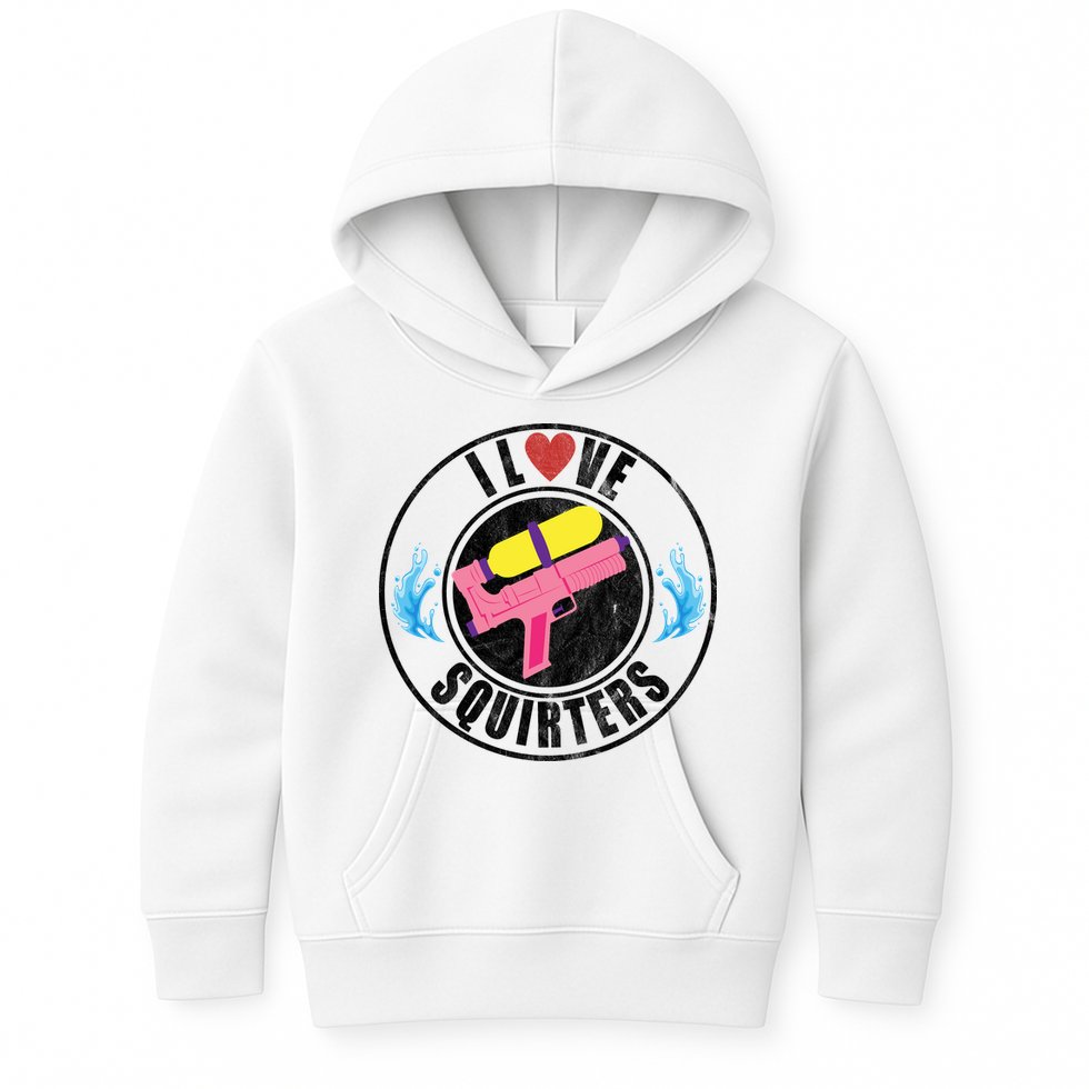 I Love Squirters Funny I Heart Squirters Kids Hoodie
