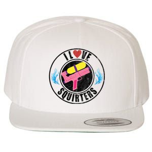 I Love Squirters Funny I Heart Squirters Wool Snapback Cap