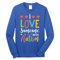 I Love Someone With Autism Aspergers Syndrome Disorders Cute Gift Long Sleeve Shirt