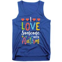 I Love Someone With Autism Aspergers Syndrome Disorders Cute Gift Tank Top