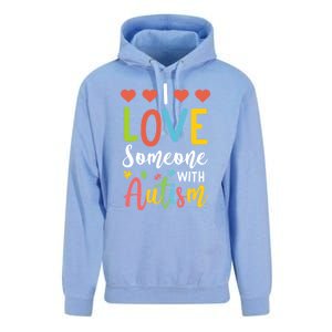 I Love Someone With Autism Aspergers Syndrome Disorders Cute Gift Unisex Surf Hoodie