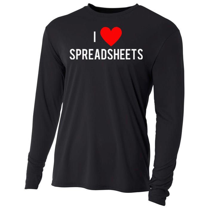 I love spreadsheets. With a heart Cooling Performance Long Sleeve Crew