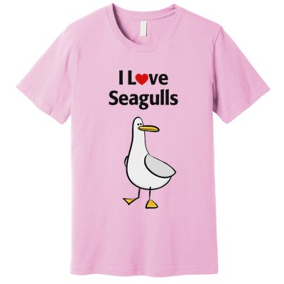 I Love Seagulls Premium T-Shirt
