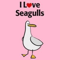 I Love Seagulls Baby Bodysuit