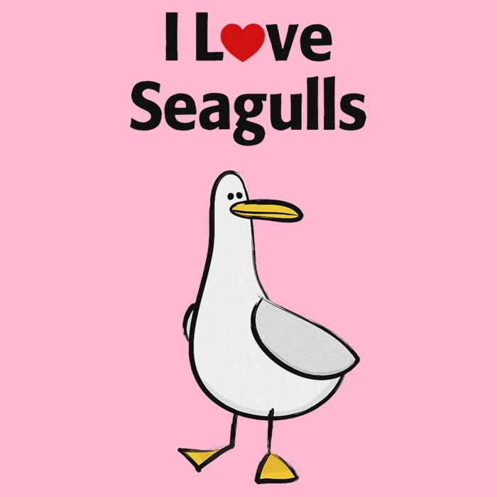 I Love Seagulls Baby Bodysuit