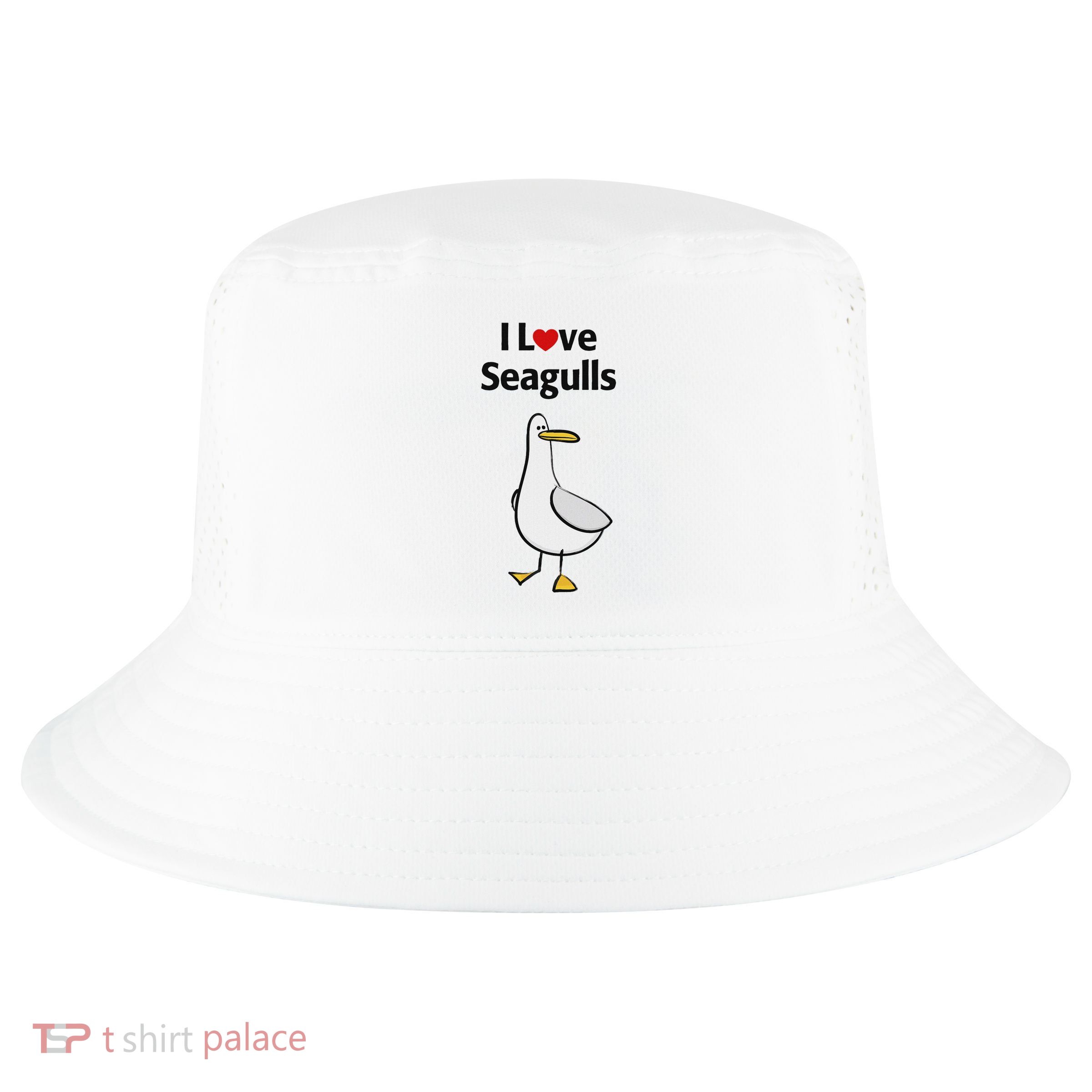 I Love Seagulls Cool Comfort Performance Bucket Hat