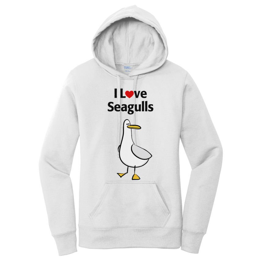 I Love Seagulls Women's Pullover Hoodie